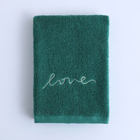 HKM-595795 Pure Cotton Embroidery Face Towel in Lavish Colors