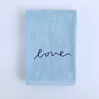 HKM-595795 Pure Cotton Embroidery Face Towel in Lavish Colors