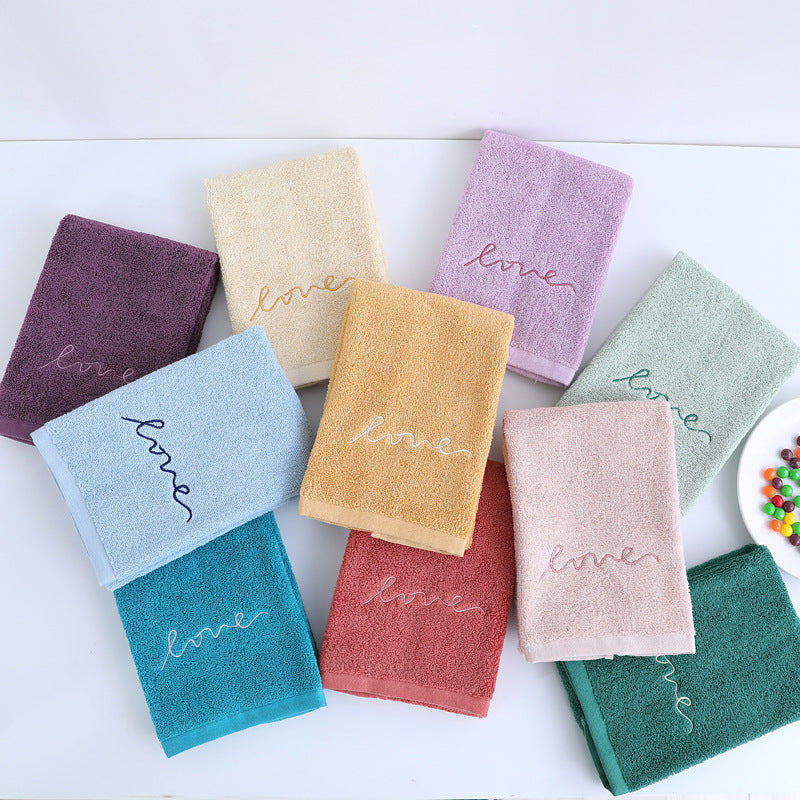 HKM-595795 Pure Cotton Embroidery Face Towel in Lavish Colors