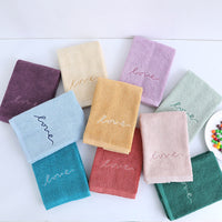 HKM-595795 Pure Cotton Embroidery Face Towel in Lavish Colors