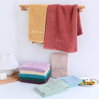 HKM-595795 Pure Cotton Embroidery Face Towel in Lavish Colors
