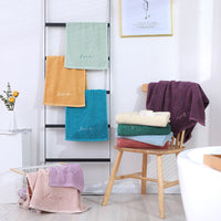 HKM-595795 Pure Cotton Embroidery Face Towel in Lavish Colors