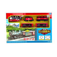 HKM-596179 Battery Operated Train Set with Track for Kids Ages 2-7, Durable Plastic Toy