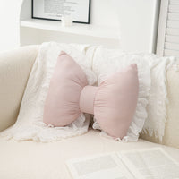 HKM-596179 Butterfly-Shaped Waist Pillow with Lace Trim for Home and Office Use - Soft PP Cotton, 40x32cm