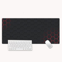 HKM-596307 Hexagonal Oversized Gaming Desk Mat with Non-Slip Rubber Base, 300x800mm and 400x900mm Options