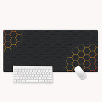 HKM-596307 Hexagonal Oversized Gaming Desk Mat with Non-Slip Rubber Base, 300x800mm and 400x900mm Options