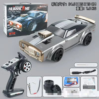HKM-596371 High Speed 35km/h 4WD RC Car with LED Lights - Remote Control Muscle Drift Vehicle for Kids