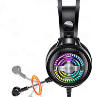 HKM-596435 Wired Computer Headset with Microphone - Breathable Protein Earmuffs, 3.5mm Plug, 50mm Speakers