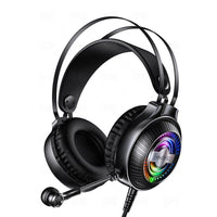 HKM-596435 Wired Computer Headset with Microphone - Breathable Protein Earmuffs, 3.5mm Plug, 50mm Speakers