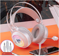 HKM-596435 Wired Computer Headset with Microphone - Breathable Protein Earmuffs, 3.5mm Plug, 50mm Speakers