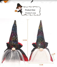 HKM-596499 Halloween Seven-Color Light-Up Doll with Gray and White Beards
