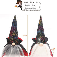 HKM-596499 Halloween Seven-Color Light-Up Doll with Gray and White Beards