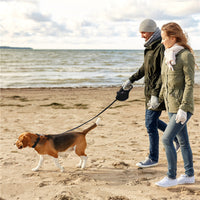 HKM-596499 Portable Three-in-One Outdoor Dog Water Bottle with Hand Holding Rope