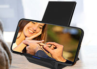 HKM-596563 15W Wireless Mobile Phone Upright Charger with 1m Cable, Supports QI Charging in Black & White