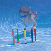HKM-596627 Underwater Diving Stick Toy Set for Children - Sinking Pool Training Toys (4 Pcs)