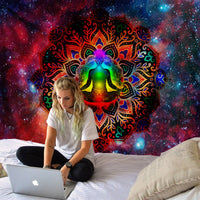 HKM-596691 Bohemian Geometric Abstract Wall Hanging - Polyester Fiber, 130 x 150 cm & 150 x 200 cm