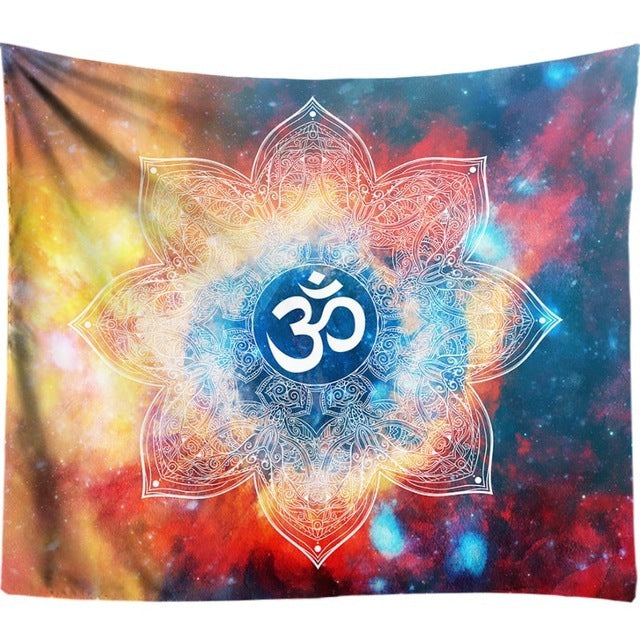 HKM-596691 Bohemian Geometric Abstract Wall Hanging - Polyester Fiber, 130 x 150 cm & 150 x 200 cm