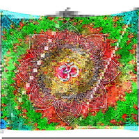 HKM-596691 Bohemian Geometric Abstract Wall Hanging - Polyester Fiber, 130 x 150 cm & 150 x 200 cm
