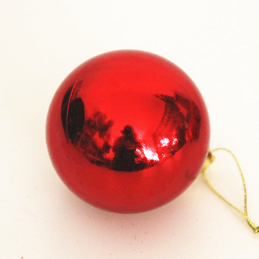 HKM-596819 Electroplated 6cm Painted Ball Ornaments - 24 Pcs in Assorted Colors for Decorations and Gifts