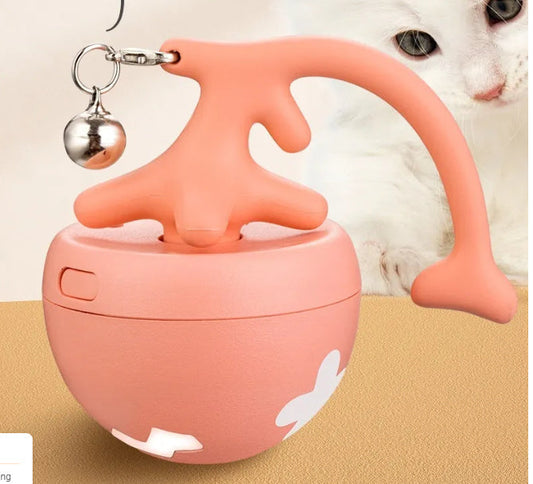 HKM-596819 Smart Interactive Cat Toy Ball - USB Rechargeable Self-Playing Pet Toy with Obstacle Avoidance and Detachable Tail