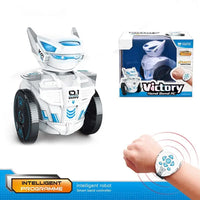 HKM-596947 DIY Smart Watch Sensor Robot Toy - 2.4G RC Intelligent Robot with LED Lights, Sound, Singing, Dancing, Educational for Ages 5+