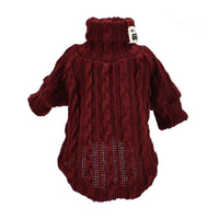 HKM-596947 Warm Knitwear Coat for Small to Medium Dogs and Cats - Available in Orange, Black, Grey