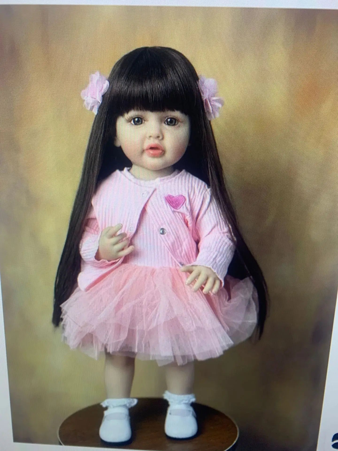HKM-597203 Soft Silicone Reborn Baby Girl Doll - 55cm Realistic & Cuddly Toy