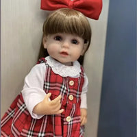 HKM-597203 Soft Silicone Reborn Baby Girl Doll - 55cm Realistic & Cuddly Toy