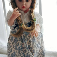 HKM-597203 Soft Silicone Reborn Baby Girl Doll - 55cm Realistic & Cuddly Toy