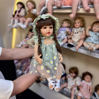 HKM-597203 Soft Silicone Reborn Baby Girl Doll - 55cm Realistic & Cuddly Toy