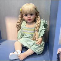 HKM-597203 Soft Silicone Reborn Baby Girl Doll - 55cm Realistic & Cuddly Toy