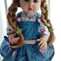 HKM-597203 Soft Silicone Reborn Baby Girl Doll - 55cm Realistic & Cuddly Toy