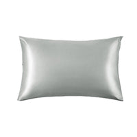 HKM-597203 Solid Color Light Gray Silk Envelope Pillowcase - 50x76cm Modern Simple Design