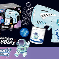 HKM-597331 Rechargeable 72-Hole Bubble Blaster with LED Lights for Kids