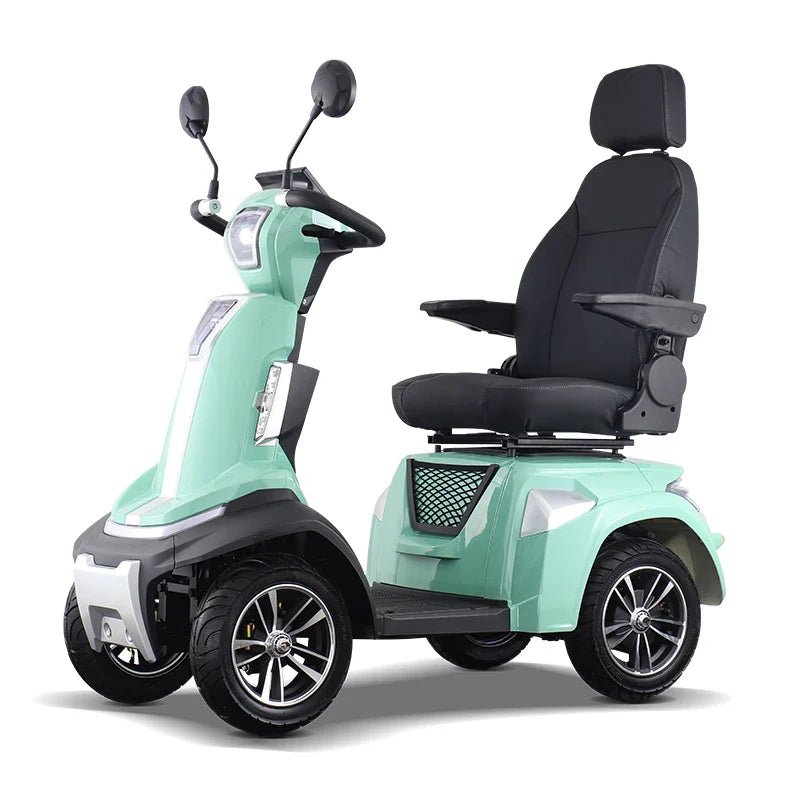 KTX-597395 Four-Wheel Off-Road Electric Mobility Scooter for Adults with 48V Battery and LED Lights