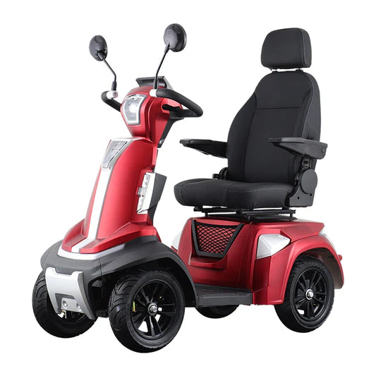 KTX-597395 Four-Wheel Off-Road Electric Mobility Scooter for Adults with 48V Battery and LED Lights