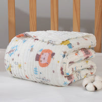 HKM-597523 Soft Combed Cotton Six-Layer Gauze Quilt for Newborns - 110x110cm
