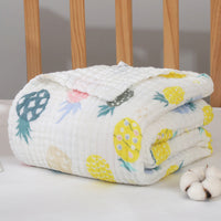 HKM-597523 Soft Combed Cotton Six-Layer Gauze Quilt for Newborns - 110x110cm