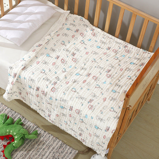 HKM-597523 Soft Combed Cotton Six-Layer Gauze Quilt for Newborns - 110x110cm