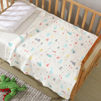 HKM-597523 Soft Combed Cotton Six-Layer Gauze Quilt for Newborns - 110x110cm