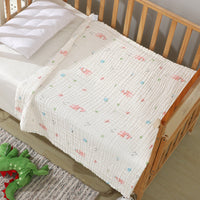 HKM-597523 Soft Combed Cotton Six-Layer Gauze Quilt for Newborns - 110x110cm