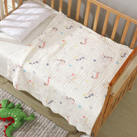 HKM-597523 Soft Combed Cotton Six-Layer Gauze Quilt for Newborns - 110x110cm