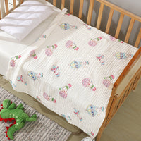 HKM-597523 Soft Combed Cotton Six-Layer Gauze Quilt for Newborns - 110x110cm