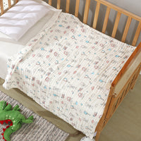 HKM-597523 Soft Combed Cotton Six-Layer Gauze Quilt for Newborns - 110x110cm