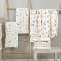 HKM-597523 Soft Combed Cotton Six-Layer Gauze Quilt for Newborns - 110x110cm