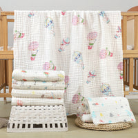 HKM-597523 Soft Combed Cotton Six-Layer Gauze Quilt for Newborns - 110x110cm