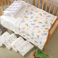 HKM-597523 Soft Combed Cotton Six-Layer Gauze Quilt for Newborns - 110x110cm