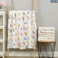 HKM-597523 Soft Combed Cotton Six-Layer Gauze Quilt for Newborns - 110x110cm