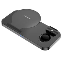 HKM-597587 3-in-1 Wireless Fast Charger for Mobile Phones, Apple Watch, and Bluetooth Headsets