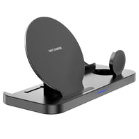 HKM-597587 3-in-1 Wireless Fast Charger for Mobile Phones, Apple Watch, and Bluetooth Headsets